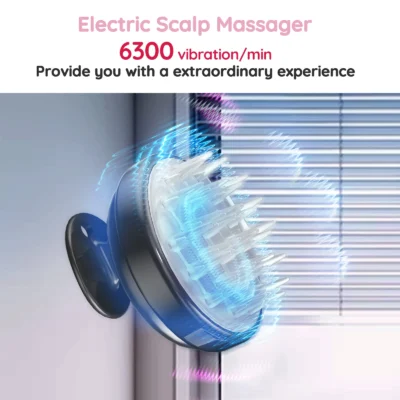 Scalp Massager Hair Growth Scalp Scrubber with Soft Silicone Bristles for Hair Growth Dandruff Removal, Hair Shampoo Brush Scalp
