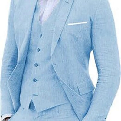 Men's Stylish Business Suit Three-Piece Set