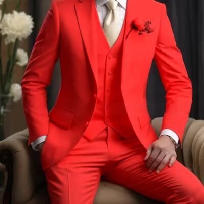 Elegant Business Banquet Suit Set For Men