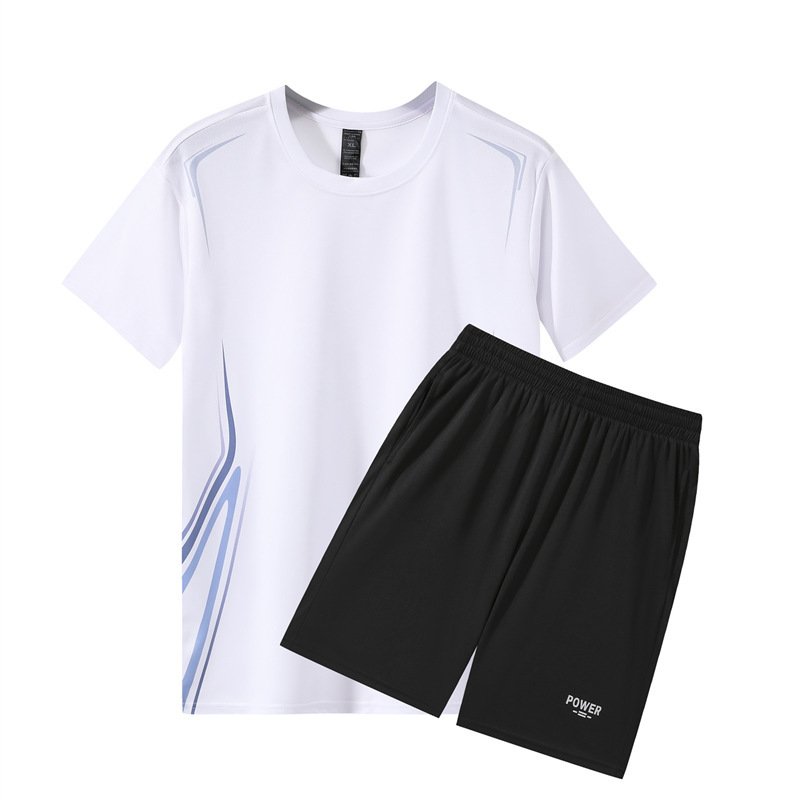 Quick-drying Fitness Workout Clothing Ice Silk Summer Casual Set