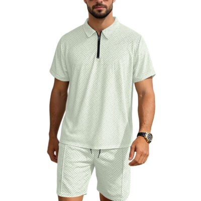 Vacation Casual Short-sleeve Shorts Set