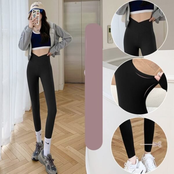 Cross Waist Shark Pants Wear High
