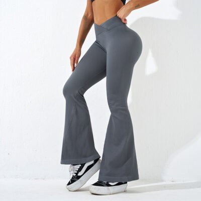 Seamless High-waist Wide-leg Pants Workout Yoga Pants