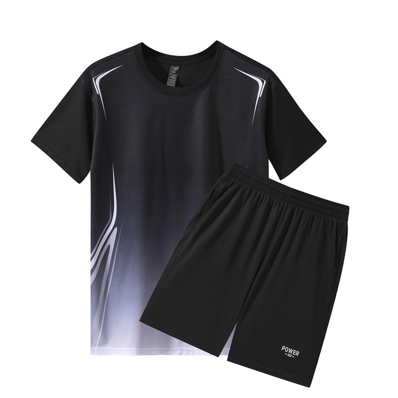 Quick-drying Fitness Workout Clothing Ice Silk Summer Casual Set