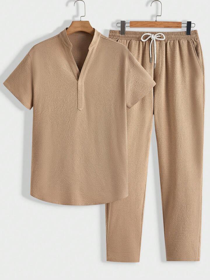 Summer New European And American Style Mens Casual Sports Suit