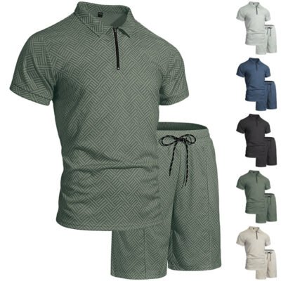 Vacation Casual Short-sleeve Shorts Set