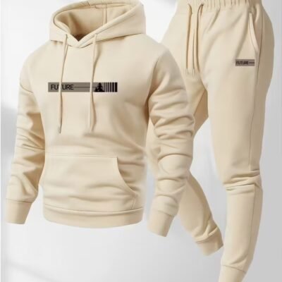 Stylish Printed Casual Men's Sports Suit