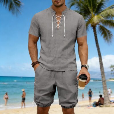 Summer Hip-Hop High-Street Men's Short-Sleeve
