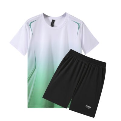 Quick-drying Fitness Workout Clothing Ice Silk Summer Casual Set