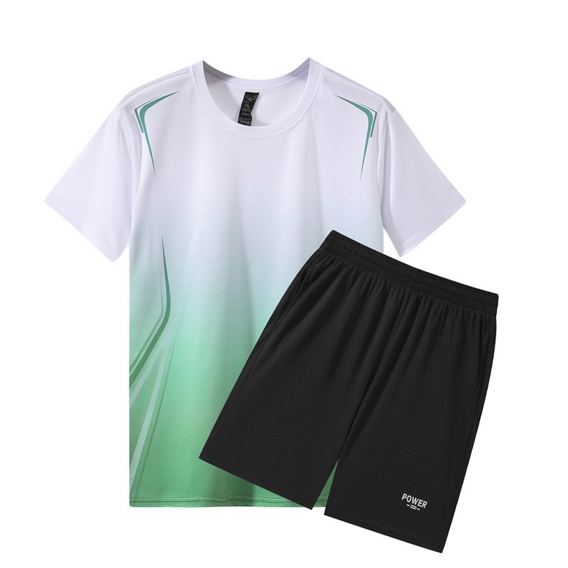 Quick-drying Fitness Workout Clothing Ice Silk Summer Casual Set