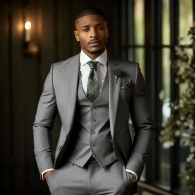 Men's Fashionable Casual Slim-Fit Three-Piece Suit