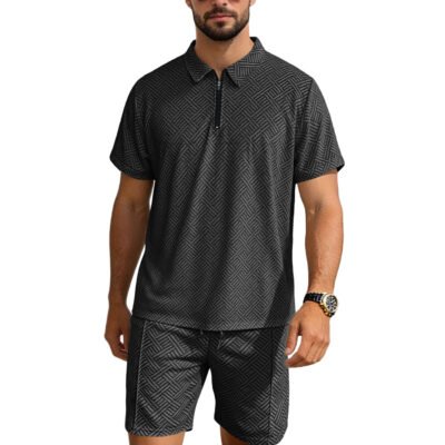 Vacation Casual Short-sleeve Shorts Set