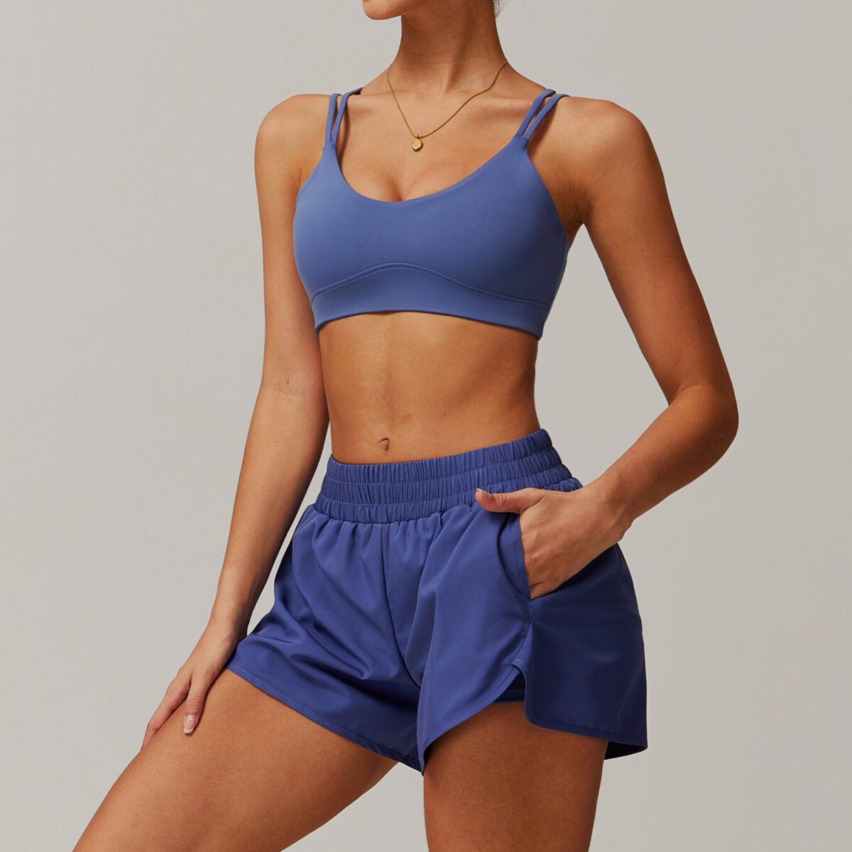 Quick-drying Yoga Suit Cross Beauty Back Workout Exercise Outfit