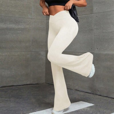 Seamless High-waist Wide-leg Pants Workout Yoga Pants