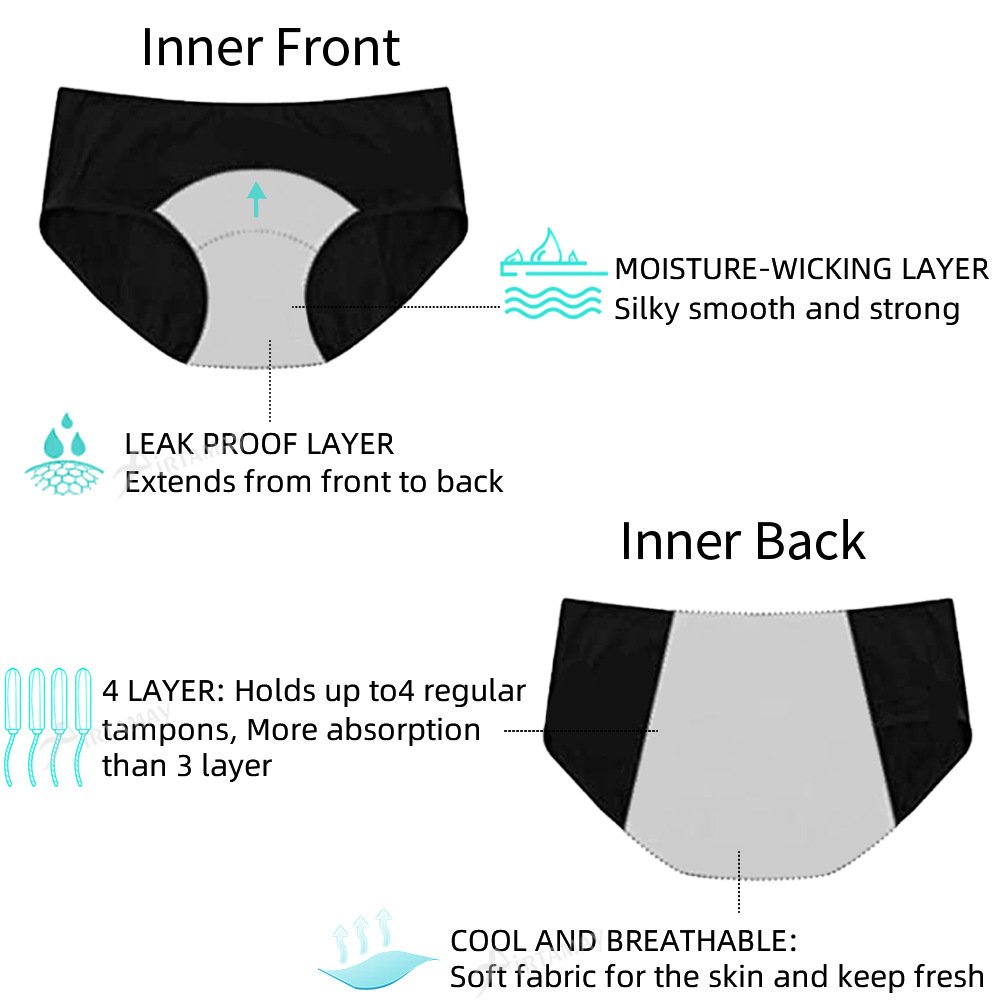 Women's Menstrual Workout High Waist Tight Yoga Pants