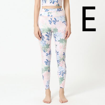 Printed Yoga Pants Tight-fitting High-waist Hip-lifting Fitness Pants Sports Fitness Yoga Wear
