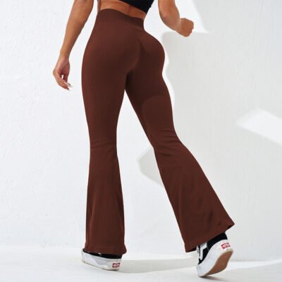 Seamless High-waist Wide-leg Pants Workout Yoga Pants