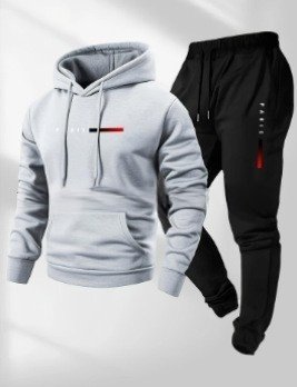 Stylish Printed Casual Men's Sports Suit