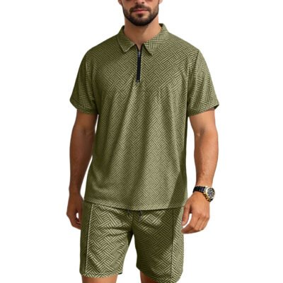 Vacation Casual Short-sleeve Shorts Set