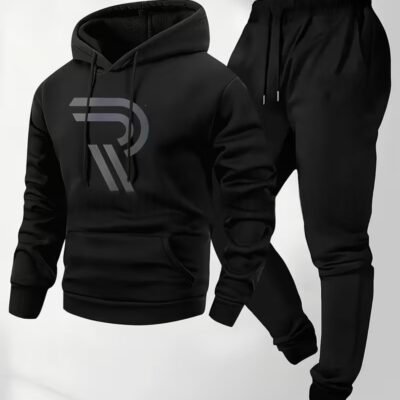 Stylish Printed Casual Men's Sports Suit