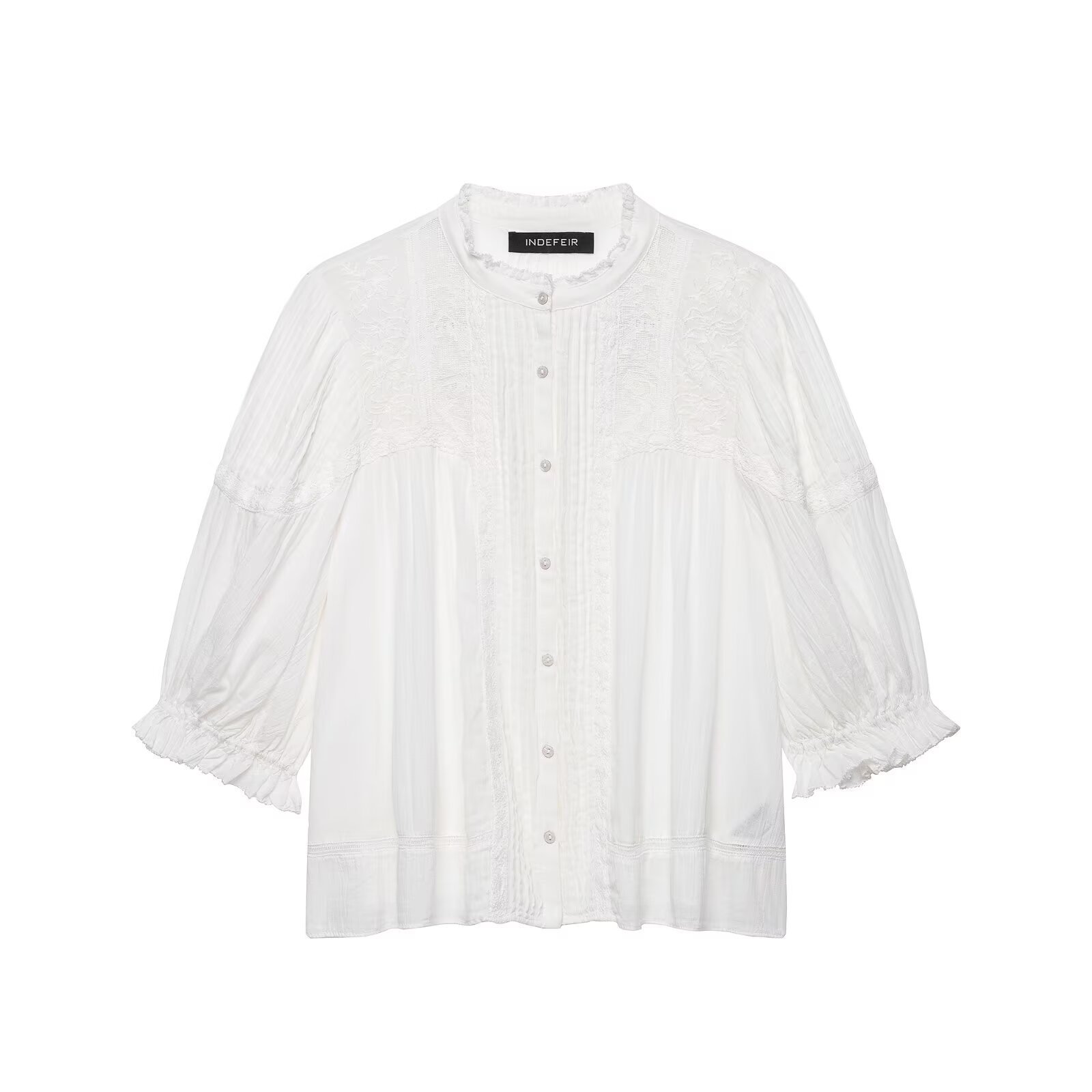 Womens Summer New Arrival Simple Solid-Color Shirt - Image 5