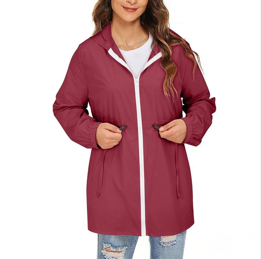Womens Outdoor Waterproof Jacket Windbreaker - Image 8