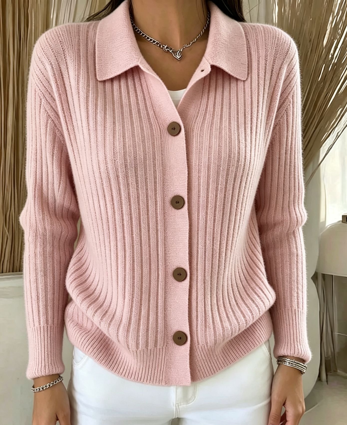 Knitted Cardigan Sweater Coat For Women - Image 8