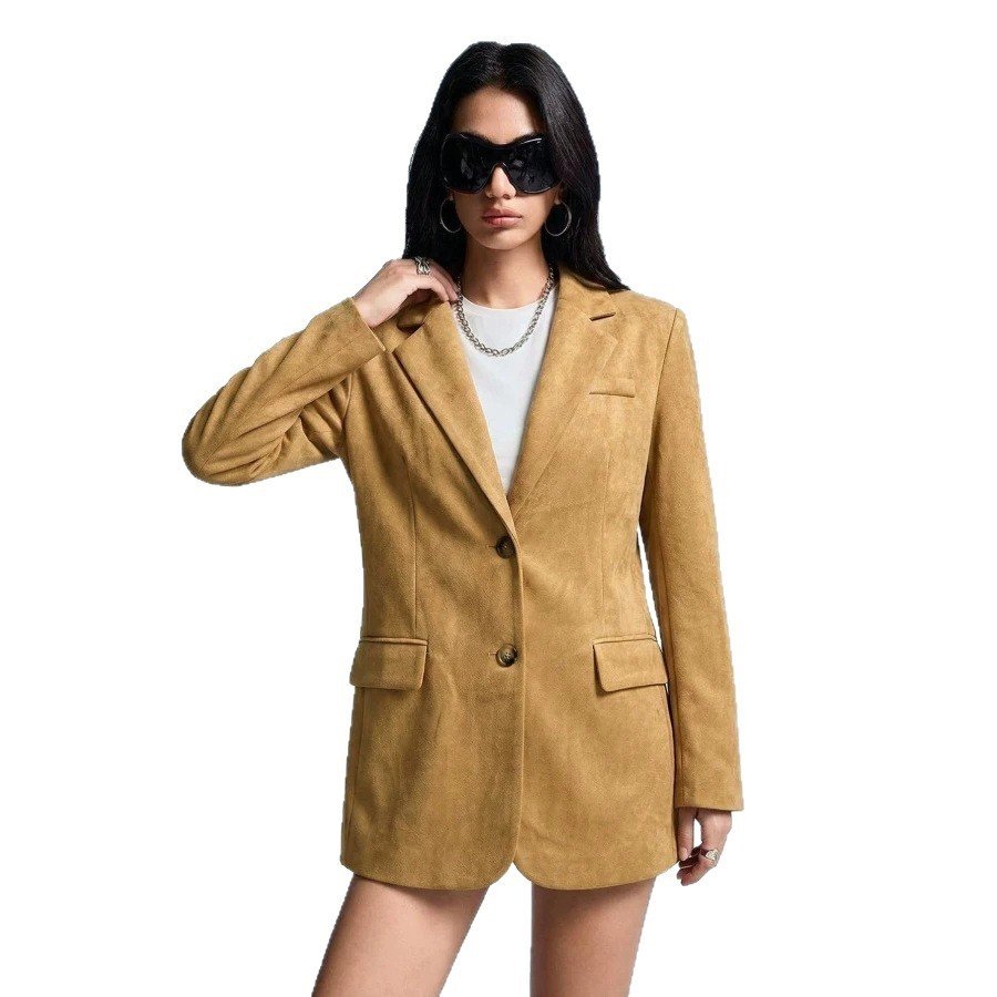 A Stylish Versatile Suede-blend Blazer - Image 5