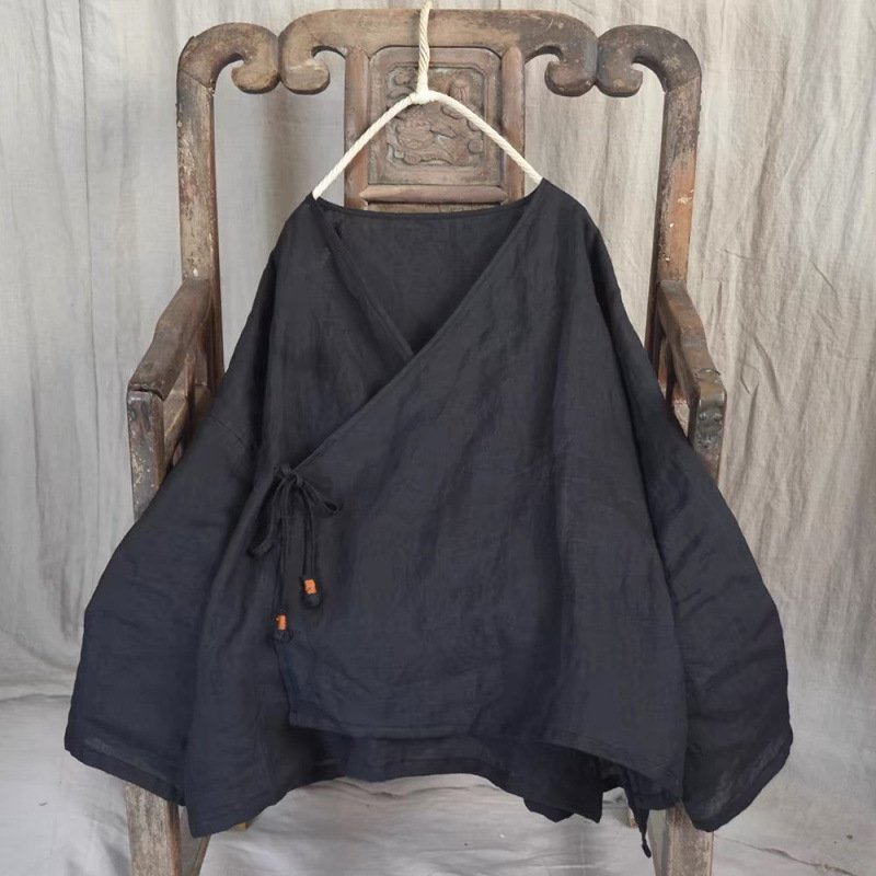 Jacket-style Hanfu With Buddhist And Zen Theme - Image 2