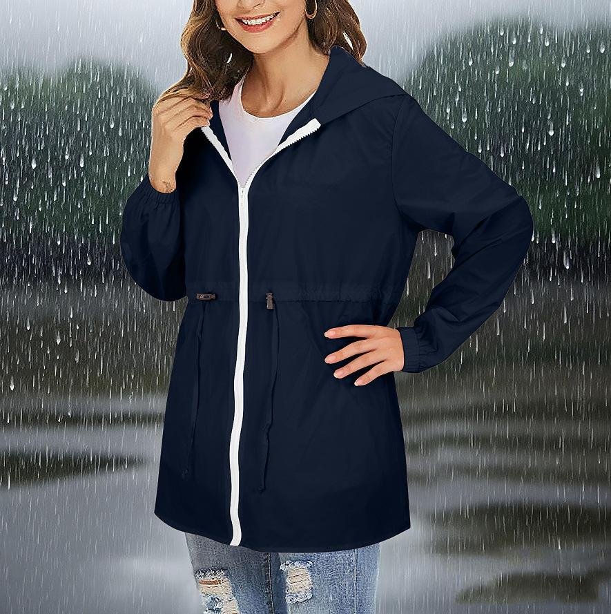 Womens Outdoor Waterproof Jacket Windbreaker - Image 10
