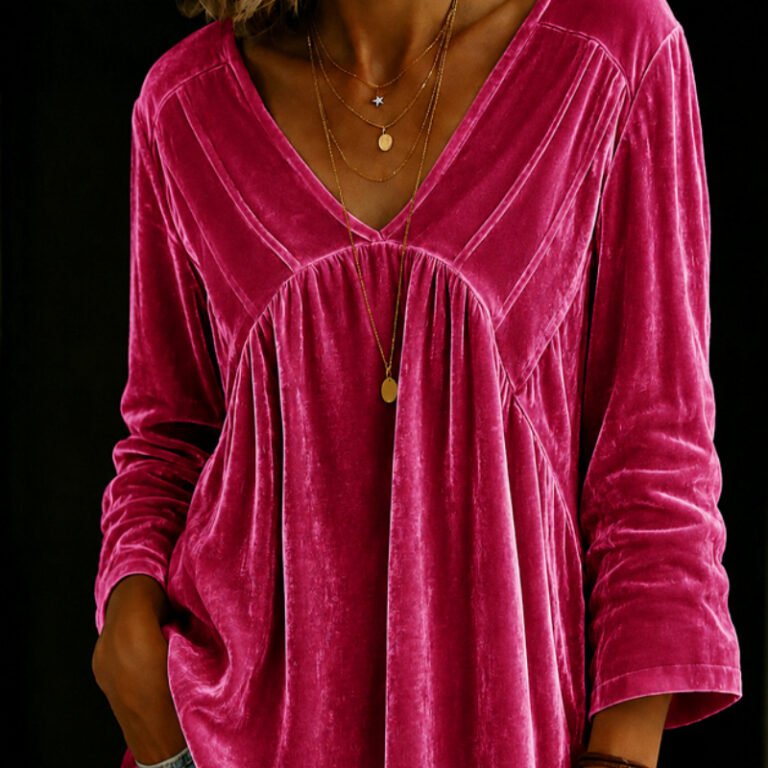 Casual Fashion Plain-color Loose-fitting T-shirt