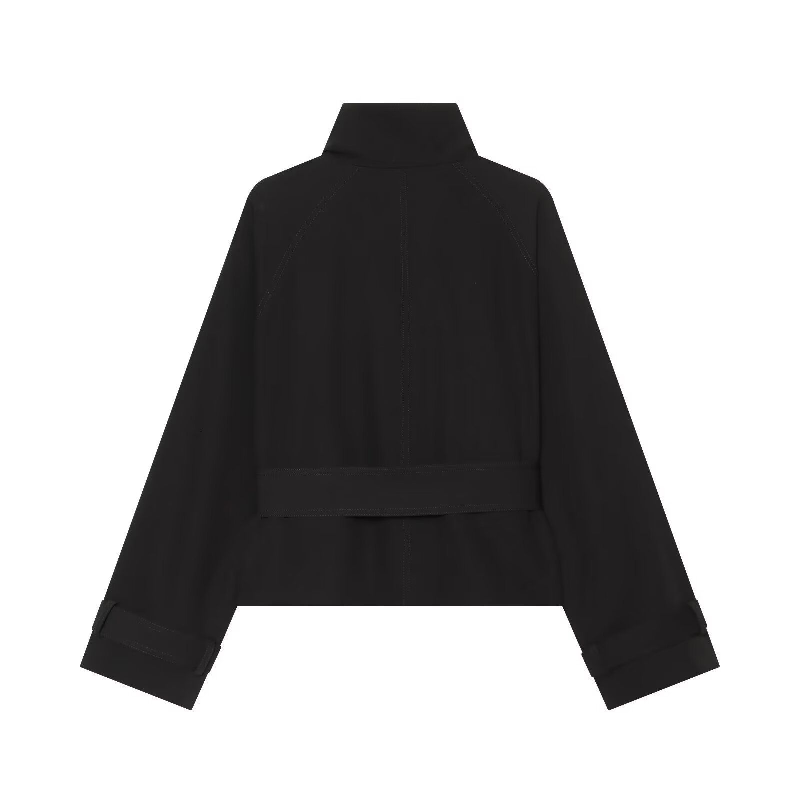 Retro Lapel Design Statement Double-breasted Lace-up Versatile Jacket - Image 2