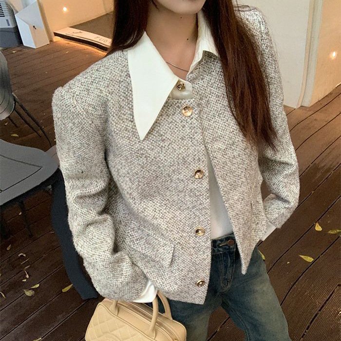 Trendy Vintage Top In Premium Tweed - Image 4