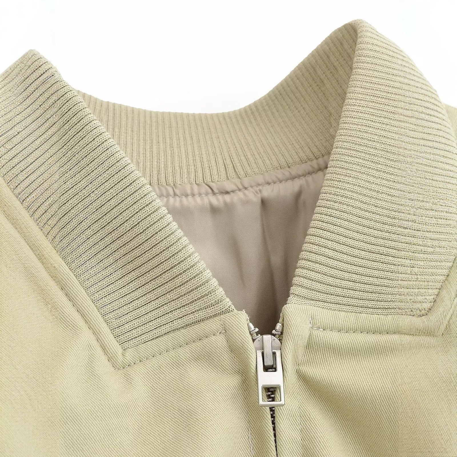European And American-style Versatile Washed Aviator Jacket - Image 4