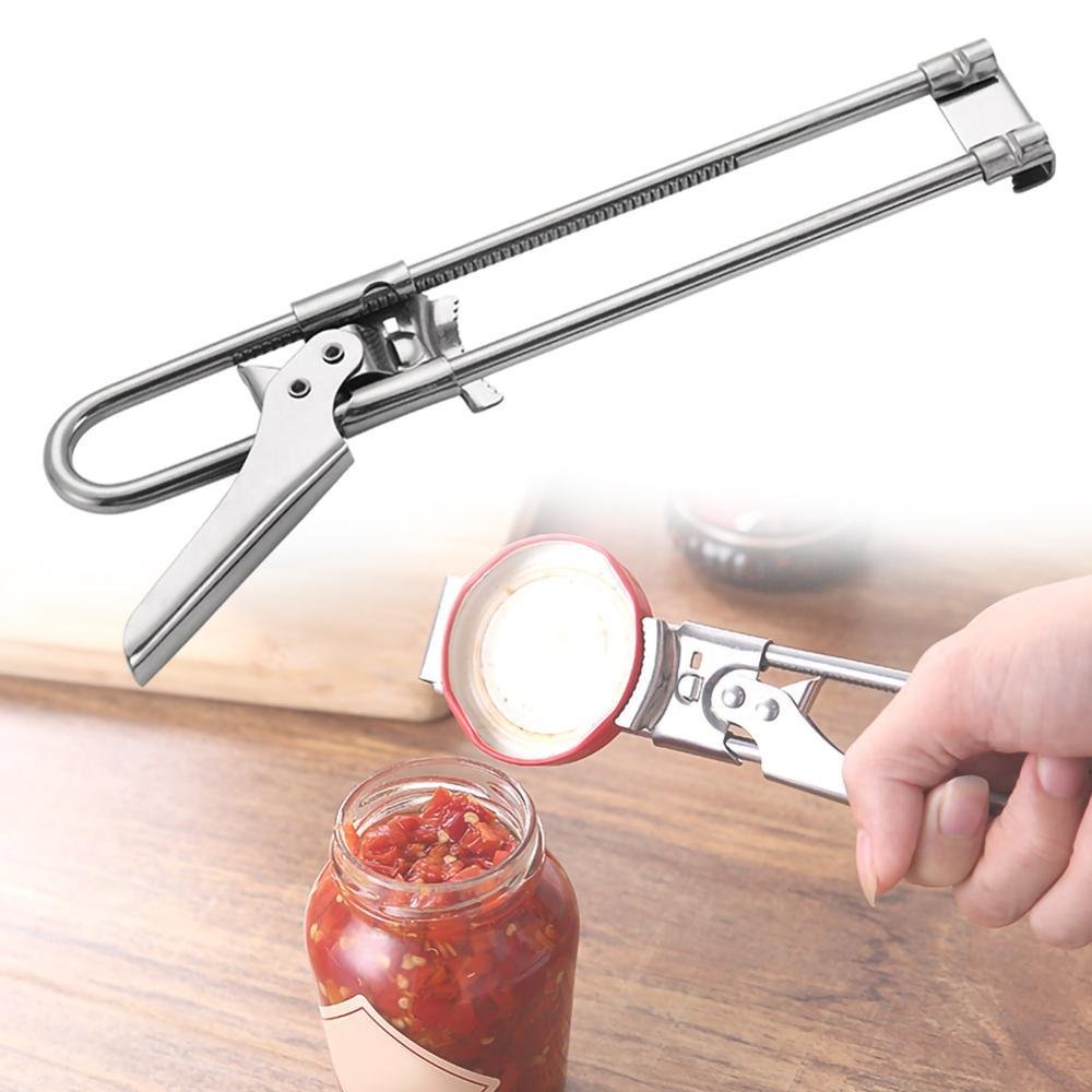 Master Opener Multifunctional Adjustable Stainless Steel Bottle Can Opener Jar Bottle Opener Lid Gripper Manual Jar Bottle Opener Kitchen Tools - Image 5