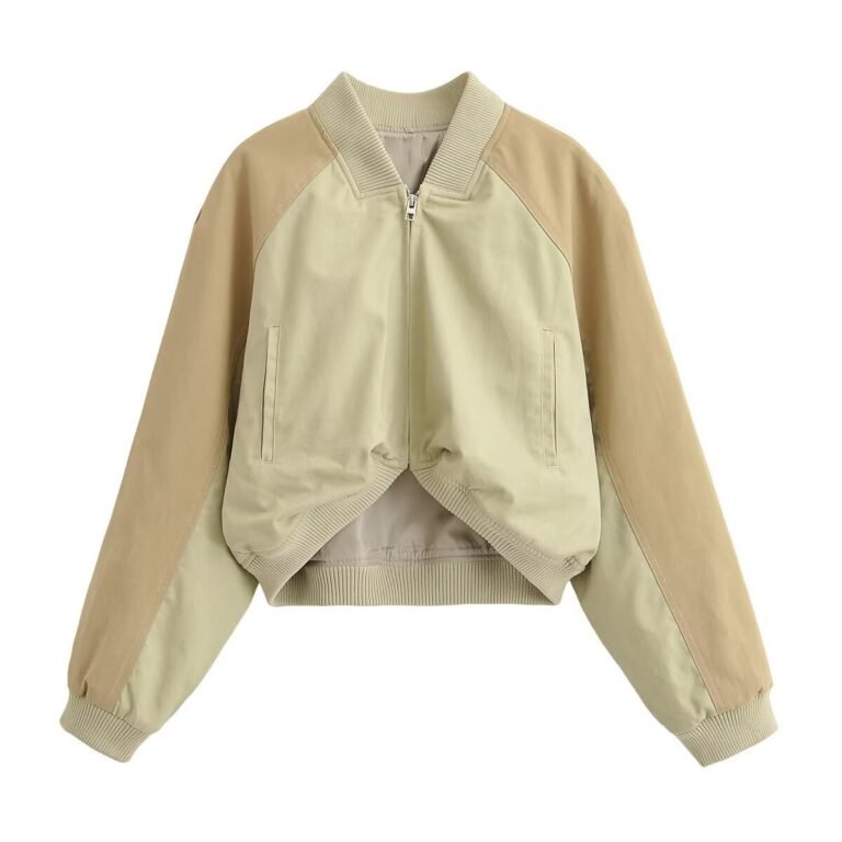 European And American-style Versatile Washed Aviator Jacket