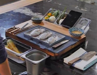 Vegetable Kitchen Cutting Board With Trays Storage Box Smooth Multifunction Practical Fruit Meat Bamboo Food Chopping Board - Image 5