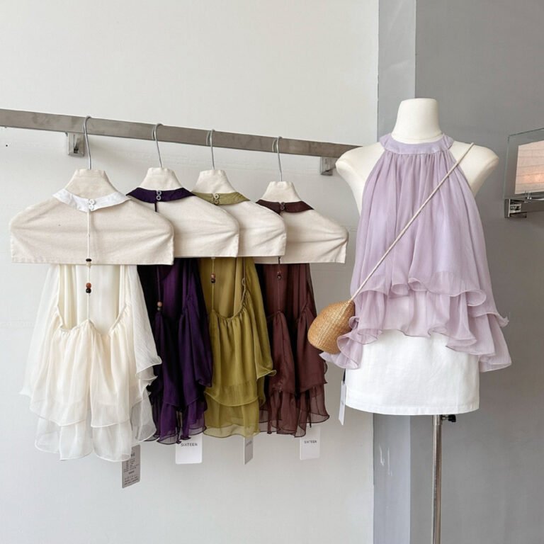Elegant Solid-color Halter-neck Camisole For Women