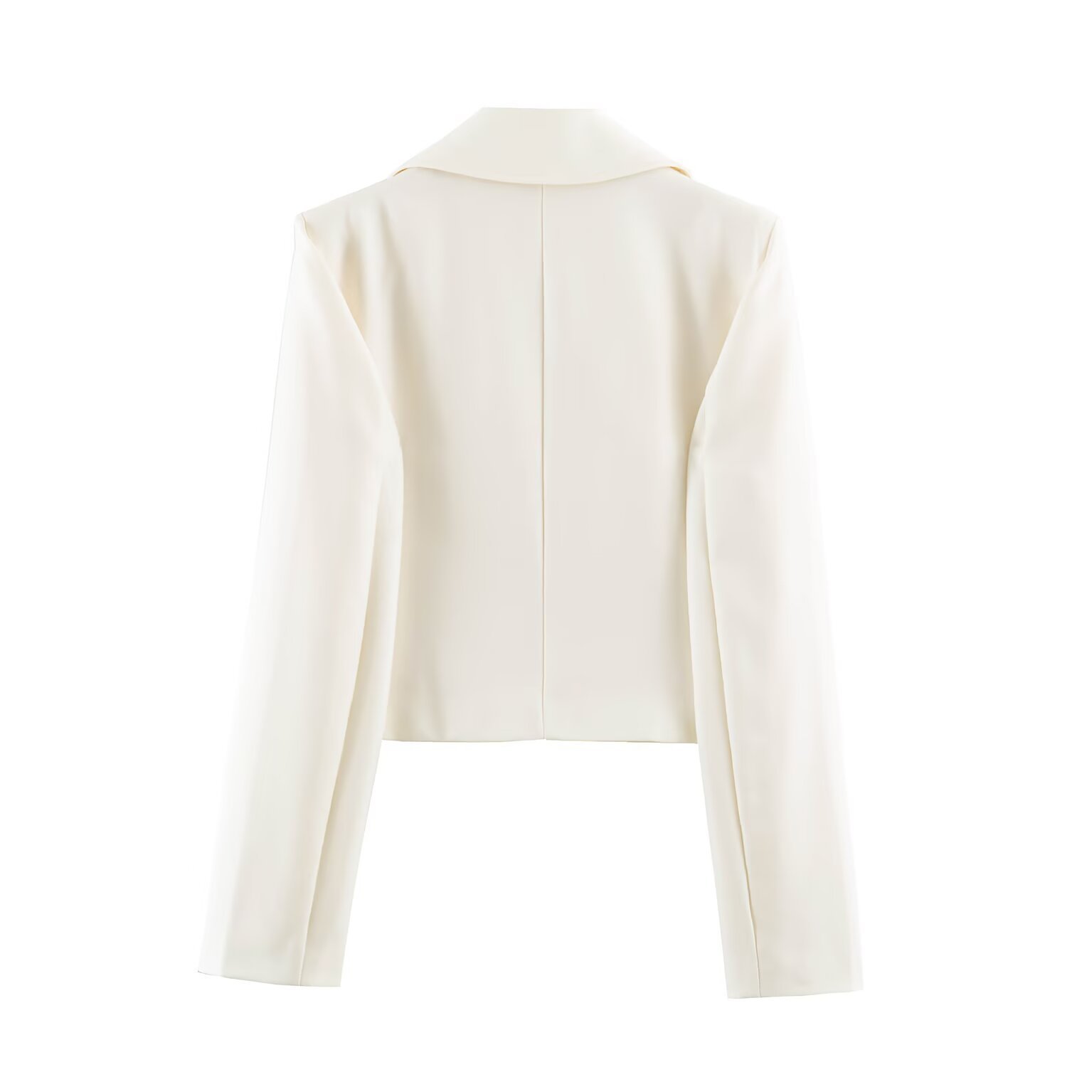 Fashionable And Versatile Solid-color Double-breasted Blazer - Image 2