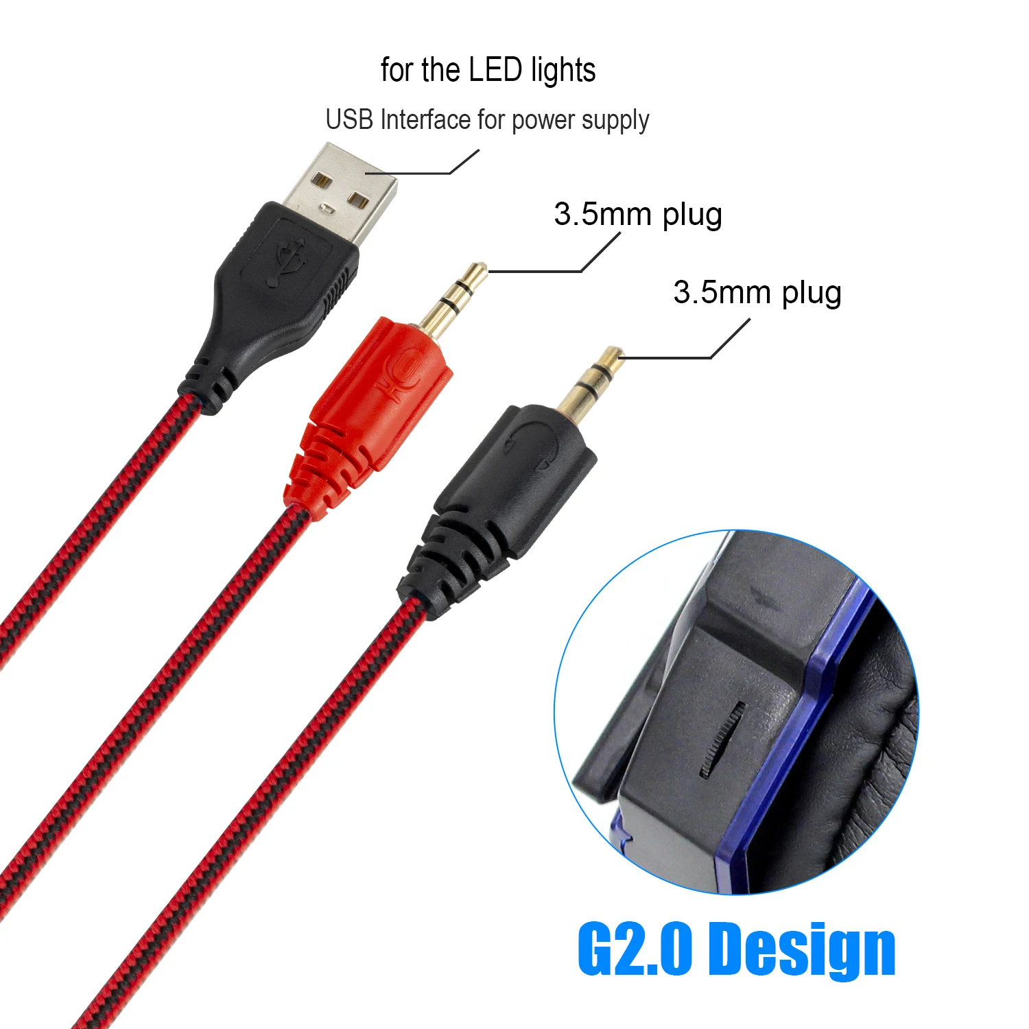 Professional Led Light Wired Gaming Headphones With Microphone For Computer PS4 PS5 Xbox Bass Stereo PC Gaming Headset Gifts - Image 30