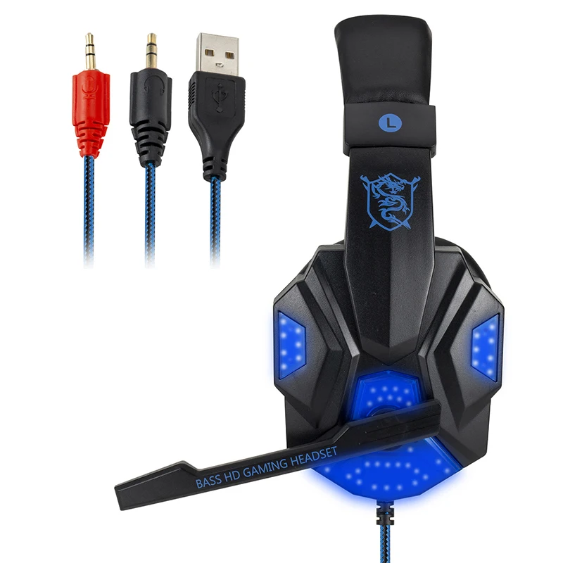 Professional Led Light Wired Gaming Headphones With Microphone For Computer PS4 PS5 Xbox Bass Stereo PC Gaming Headset Gifts - Image 29