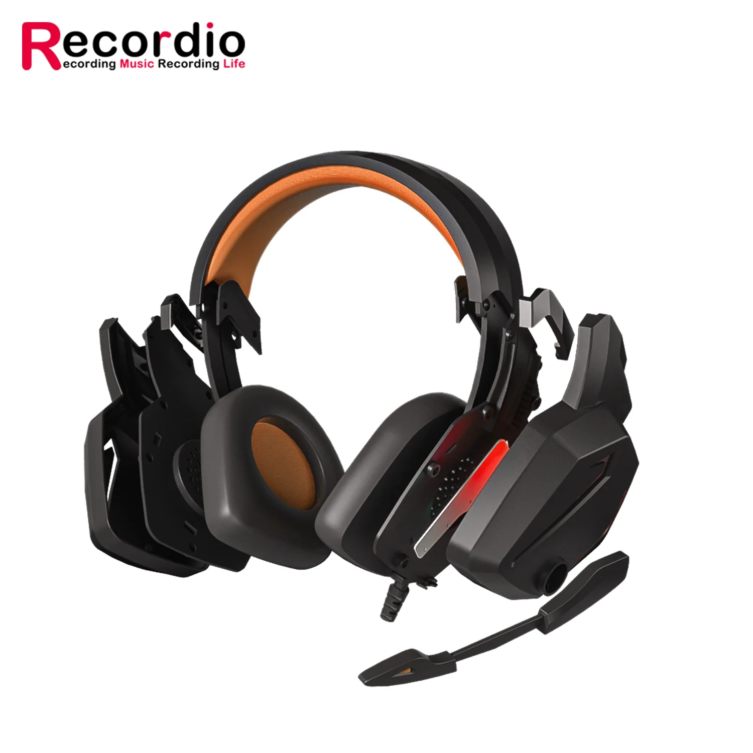 GAE-808 3.5mm Audio Computer Headphones Wired Earphones Without Mic Stereo High Bass Headphone for Laptop PC Desktop