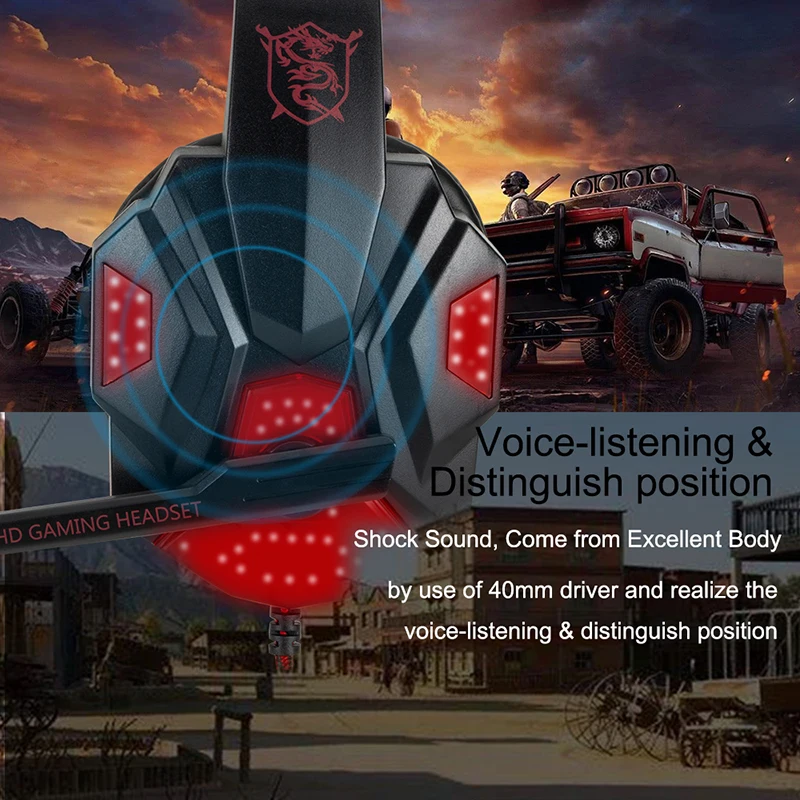 Professional Led Light Wired Gaming Headphones With Microphone For Computer PS4 PS5 Xbox Bass Stereo PC Gaming Headset Gifts - Image 37