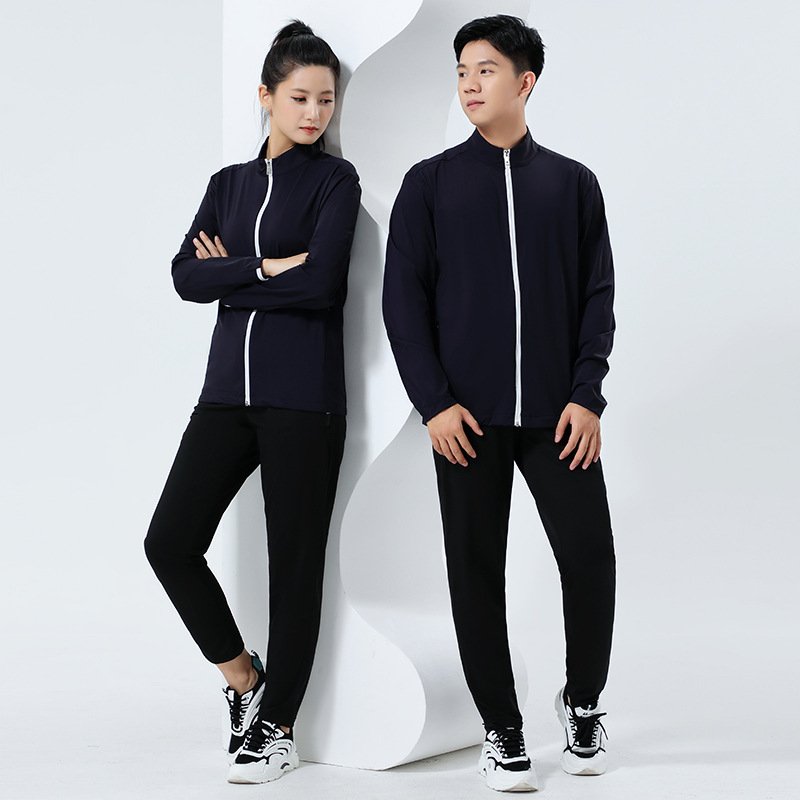 Long-Sleeved Air Volleyball Uniforms for Men and Women, Four-Way Elastic Thin Sports Jackets, Tennis Table Tennis Badminton Uniforms - Image 9