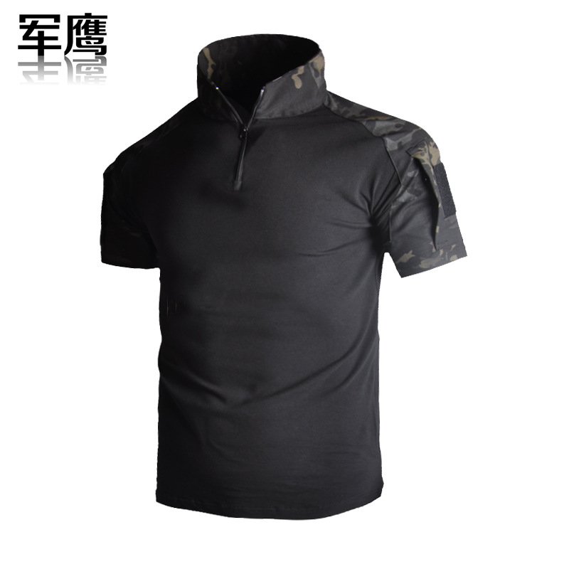 2024 Cross-border Supply G2 Tactical Camouflage Military Fan Frog Clothing Short-sleeved Tactical Cotton Men's Training Wear-resistant Scratch-resistant T-shirt - Image 11