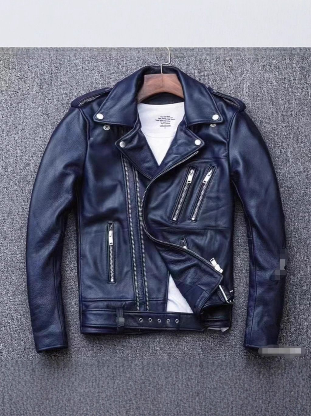 Manufacturer Autumn and Winter New Men's Leather Jackets Washed Motorcycle Men's Leather Jackets New Fashion Clothing Wholesale