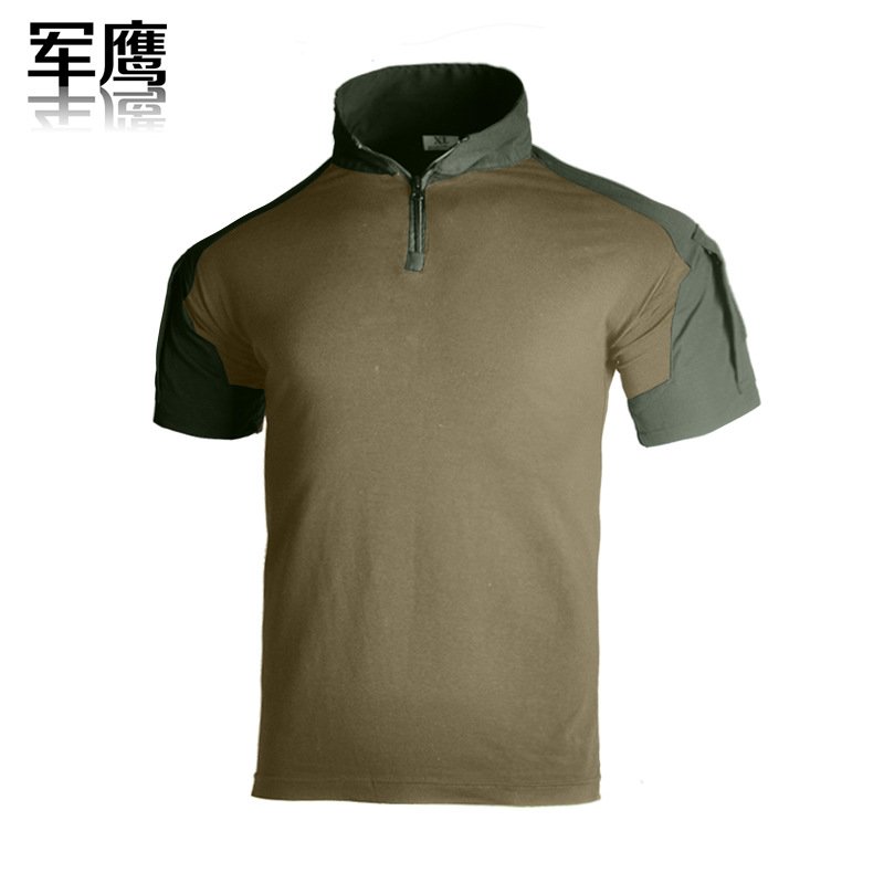 2024 Cross-border Supply G2 Tactical Camouflage Military Fan Frog Clothing Short-sleeved Tactical Cotton Men's Training Wear-resistant Scratch-resistant T-shirt - Image 4