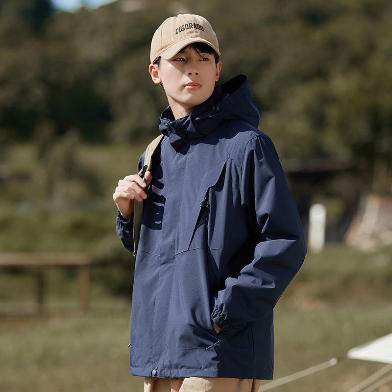 Winter jacket customized men's and women's two-piece three-in-one fleece-lined thickened waterproof jacket printable logo overalls - Image 11