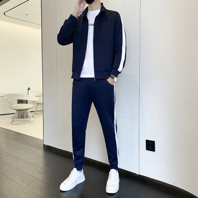 2025 Spring and Autum New Casual Suit Men's Cardigan Sweatshirt Two-Piece Sports Casual Korean Style Loose Trendy Brand