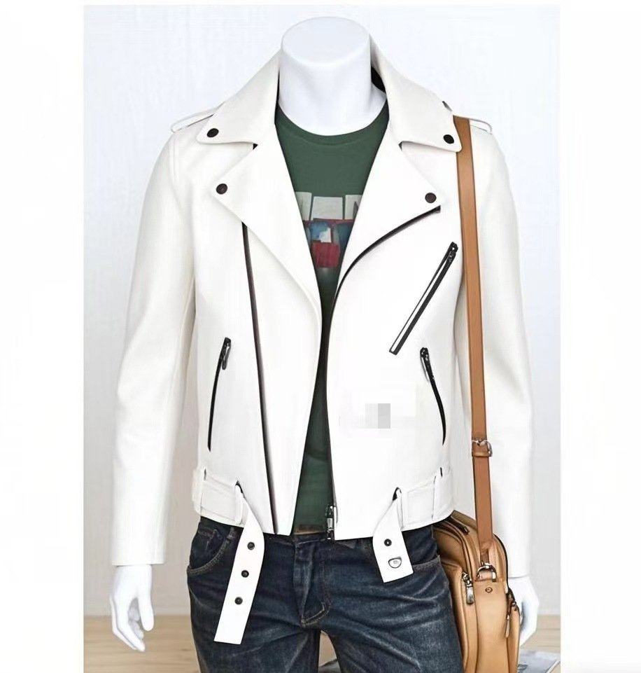 Manufacturer Autumn and Winter New Men's Leather Jackets Washed Motorcycle Men's Leather Jackets New Fashion Clothing Wholesale - Image 11